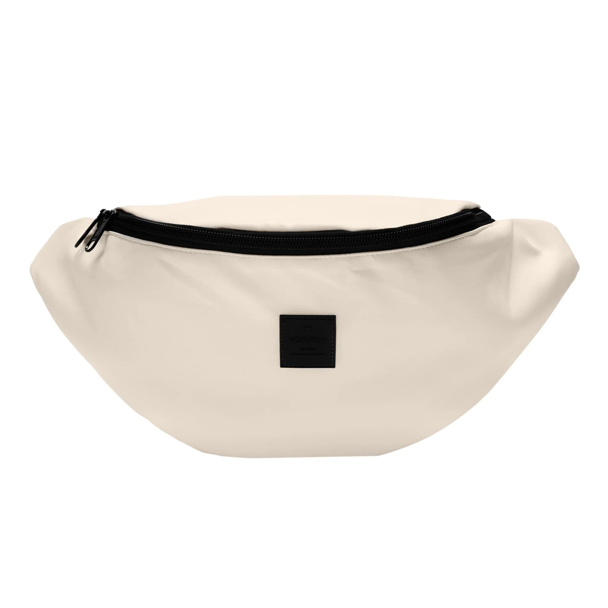 HOMME  Rubber Patch PU Fanny Pack Beige