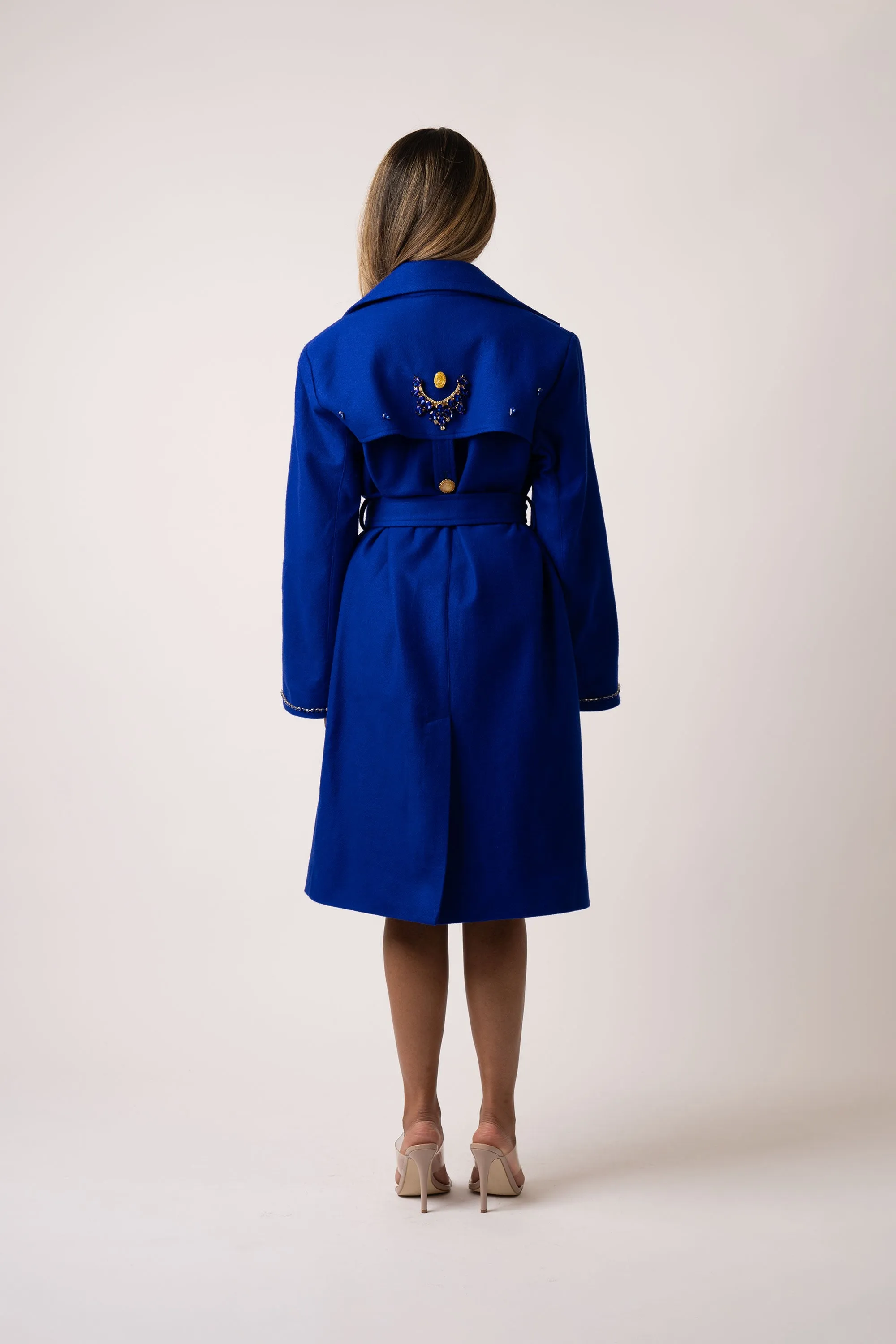 Ilya Indigo Wool Coat
