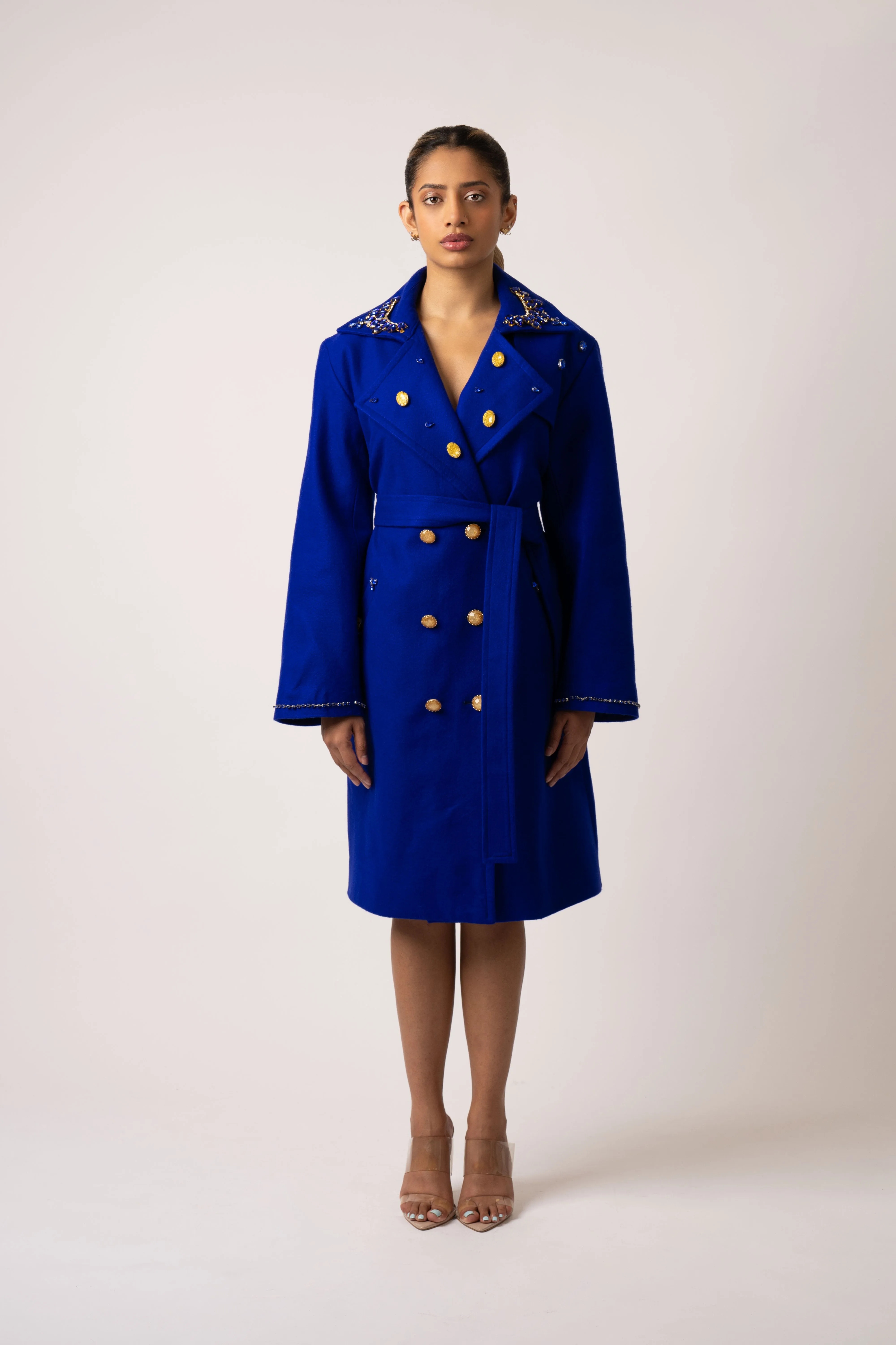 Ilya Indigo Wool Coat