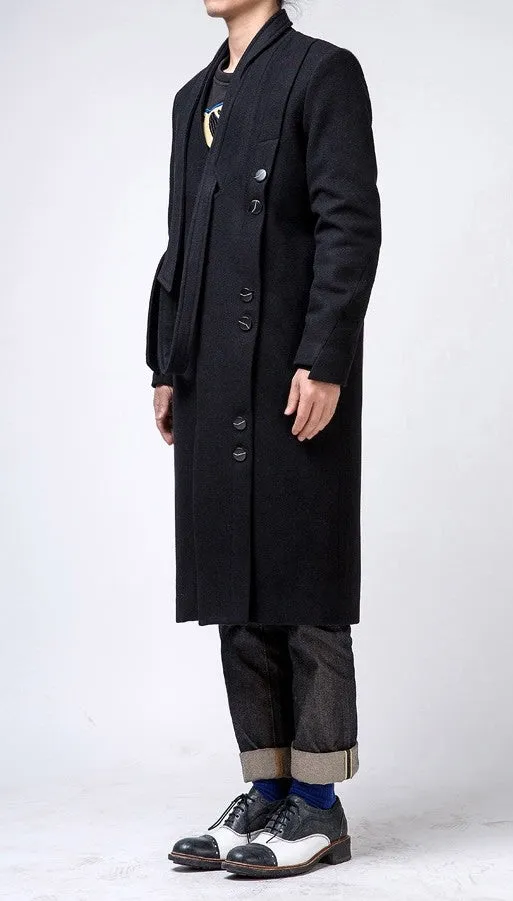 Oversized Wool Asymmetryc Cut Long Jacket //  Extravagant Coat