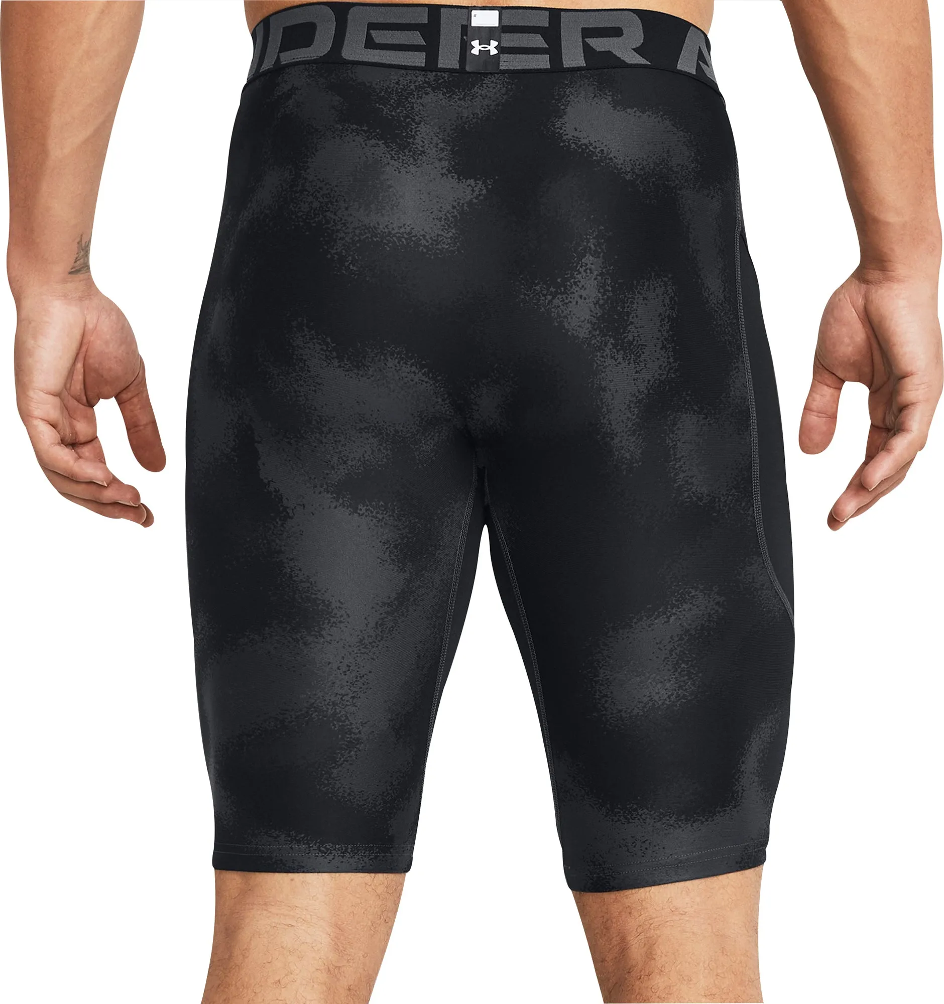 Under Armour HeatGear Long Mens Compression Short Tights - Black